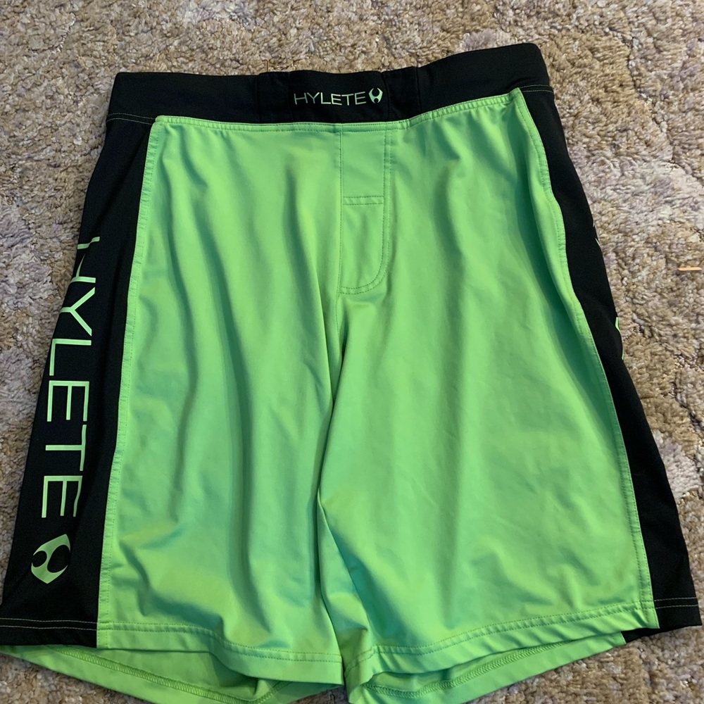 Hylete training shorts.